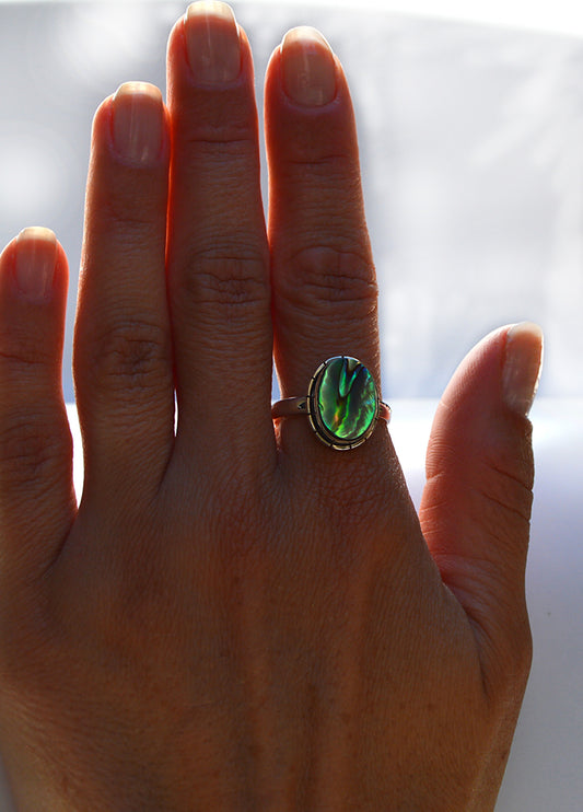 Abalone Ring Size 10