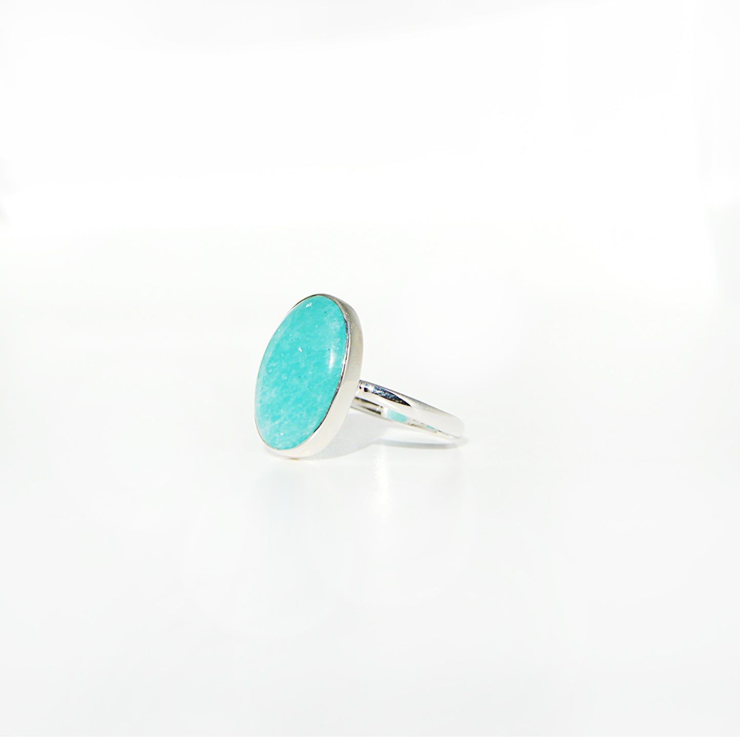 Amazonite Oval Ring Size 9