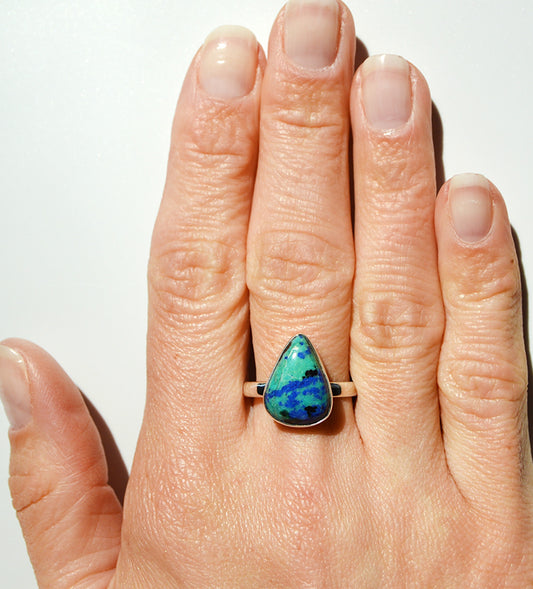 Azurite Ring Size 10