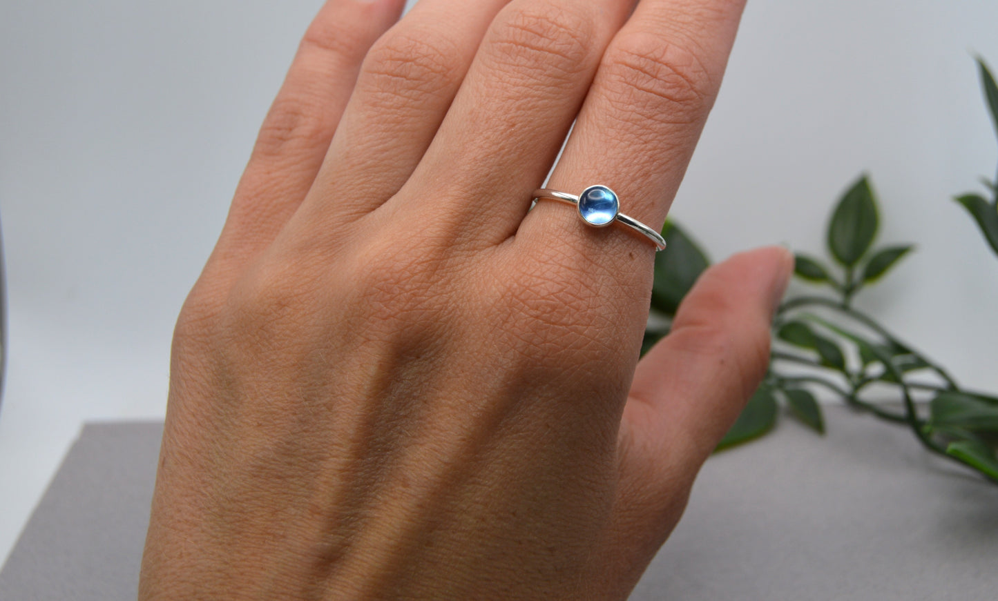 Blue Indigo Topaz Ring