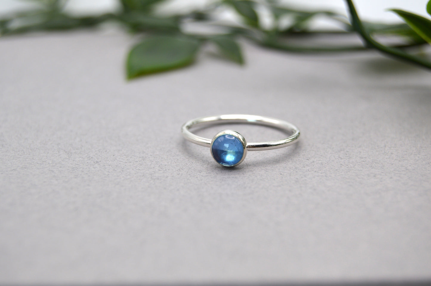 Blue Indigo Topaz Ring