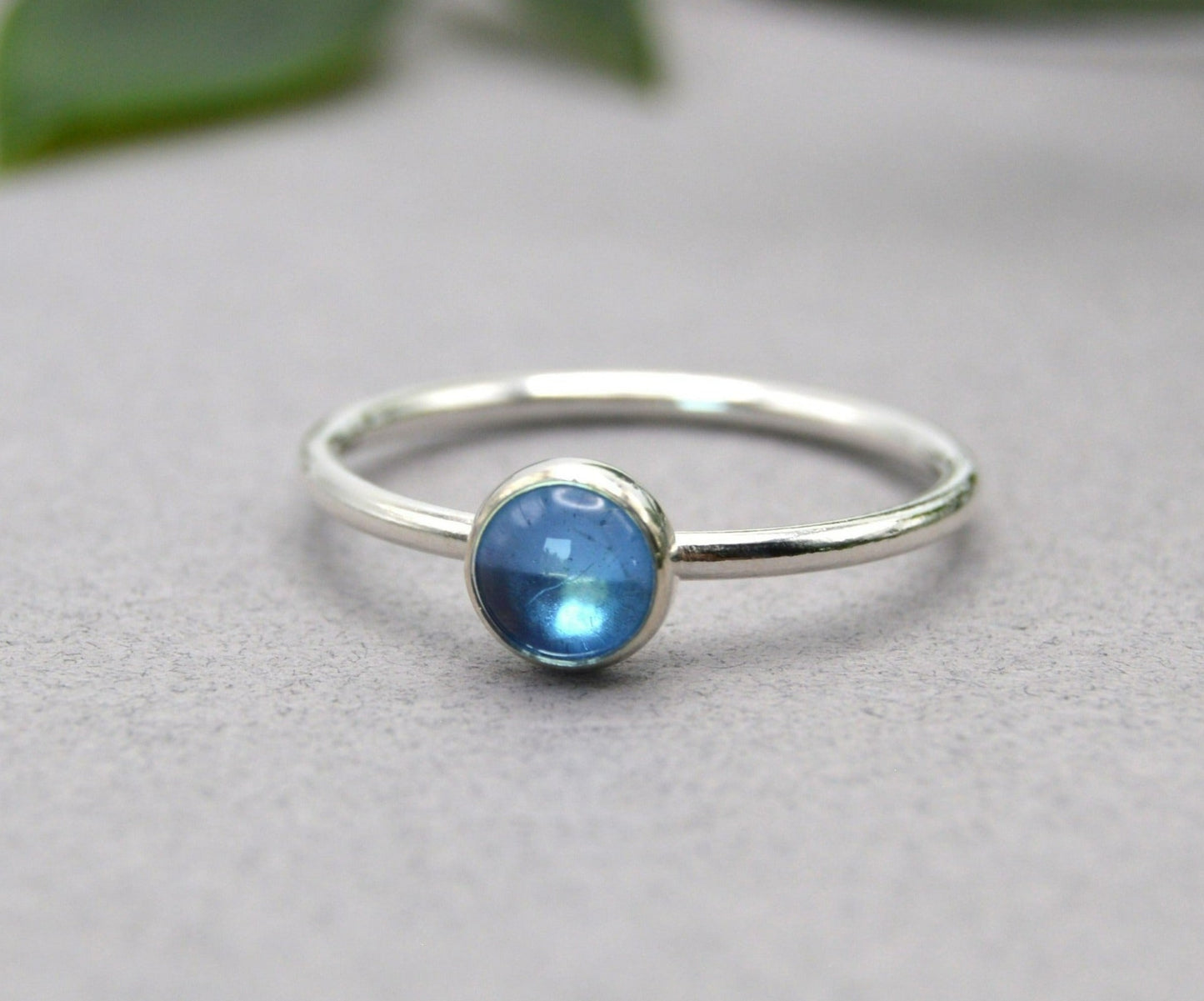 Blue Indigo Topaz Ring