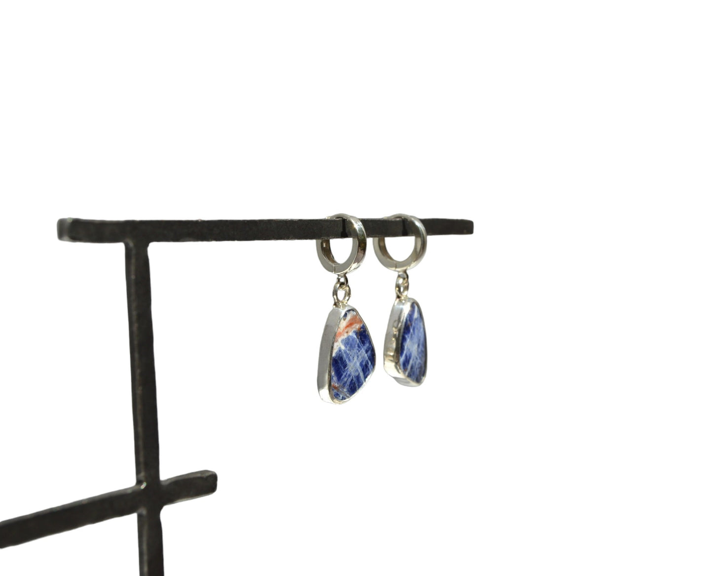 Blue Jean Sodalite Dangle Earrings