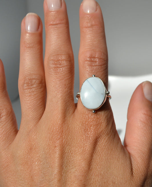 Blue Opal Ring Size 9