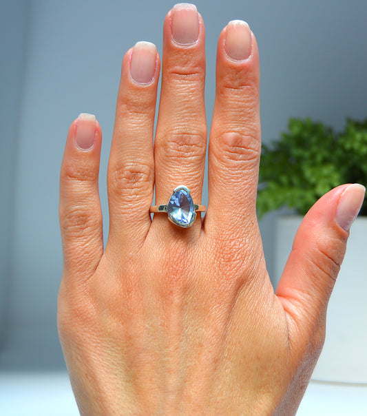 Blue Topaz Ring Size 8