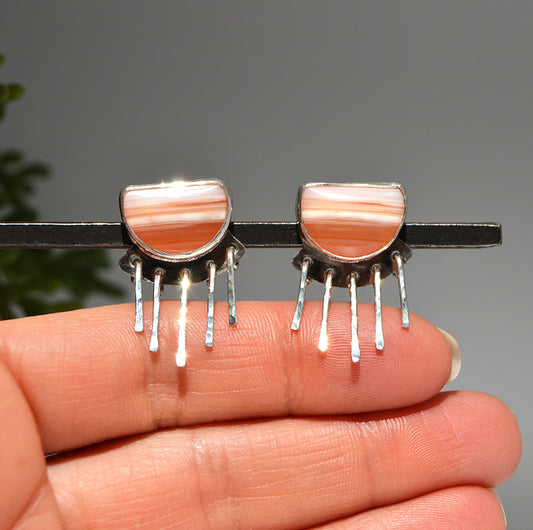 Carnelian Burst Earrings