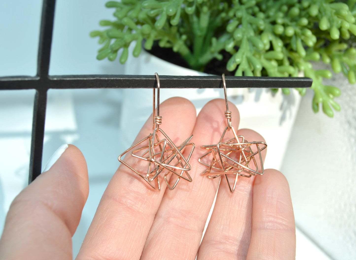 Chandelier Drop Earrings in Gold or Silver