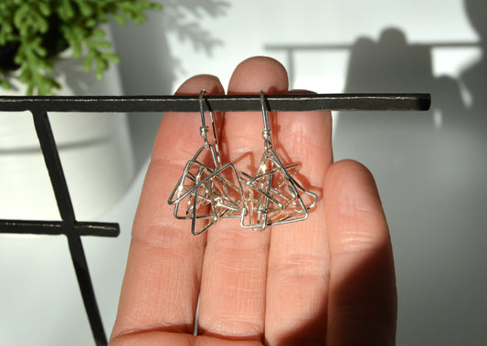 Chandelier Drop Earrings in Gold or Silver