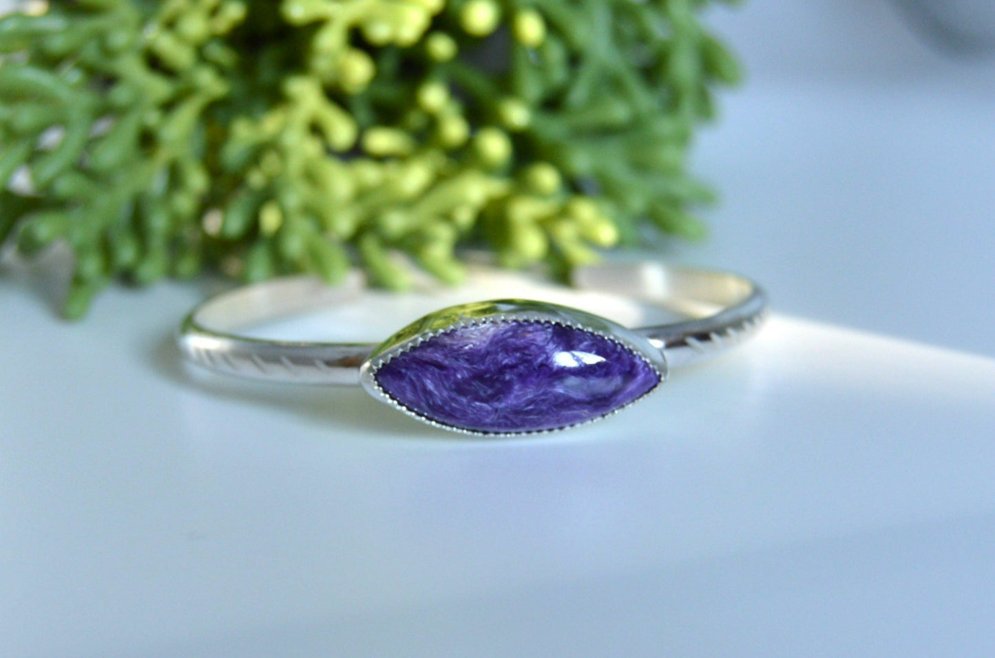 Charoite Cuff Bracelet