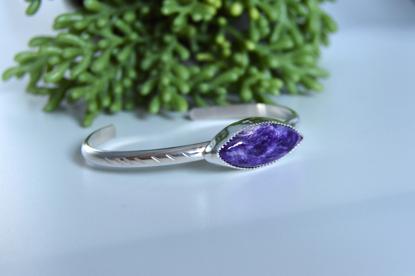 Charoite Cuff Bracelet