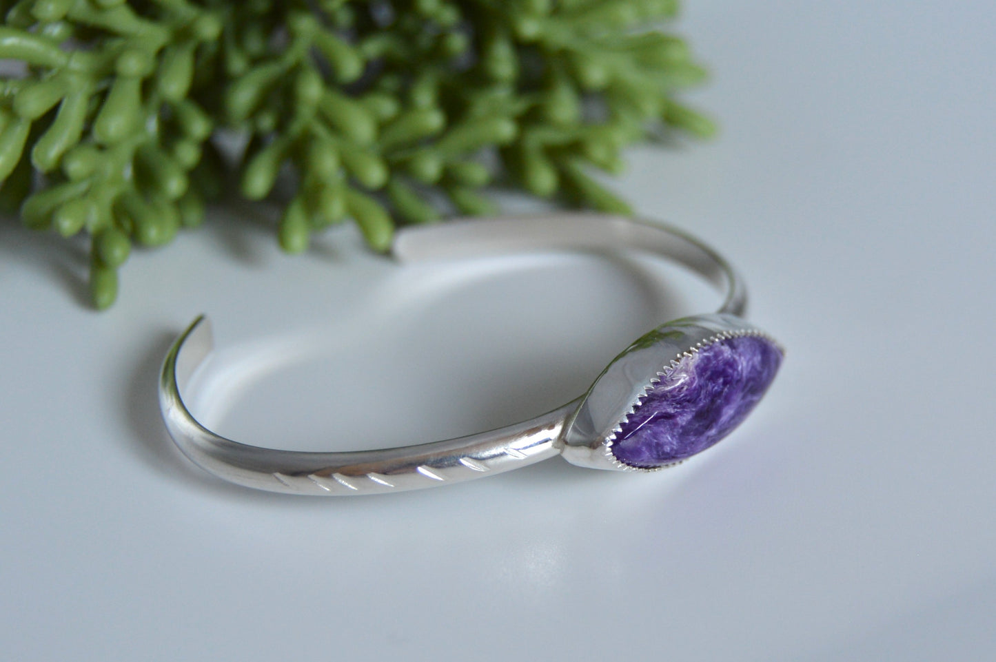 Charoite Cuff Bracelet