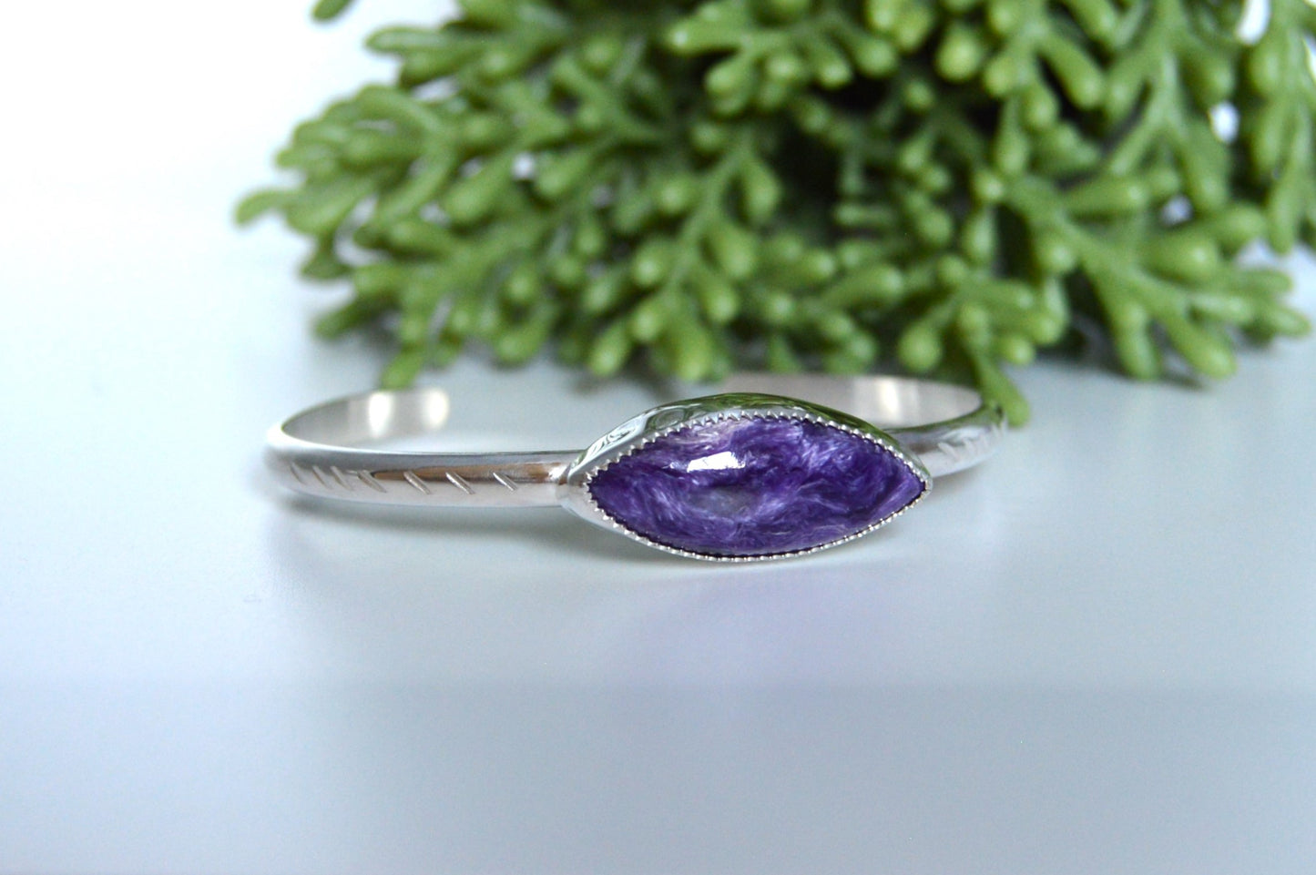 Charoite Cuff Bracelet