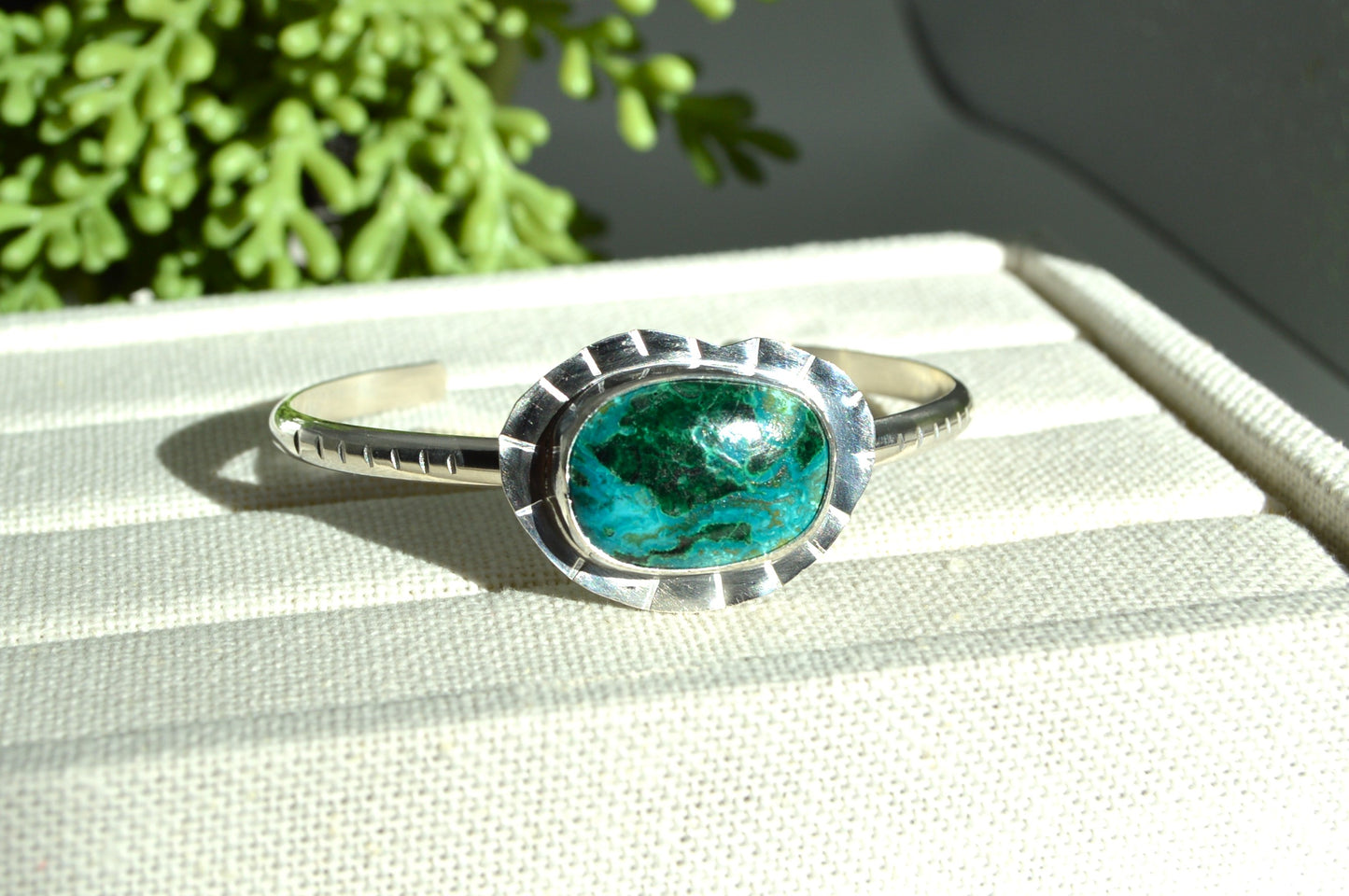 Chrysocolla Cuff Bracelet