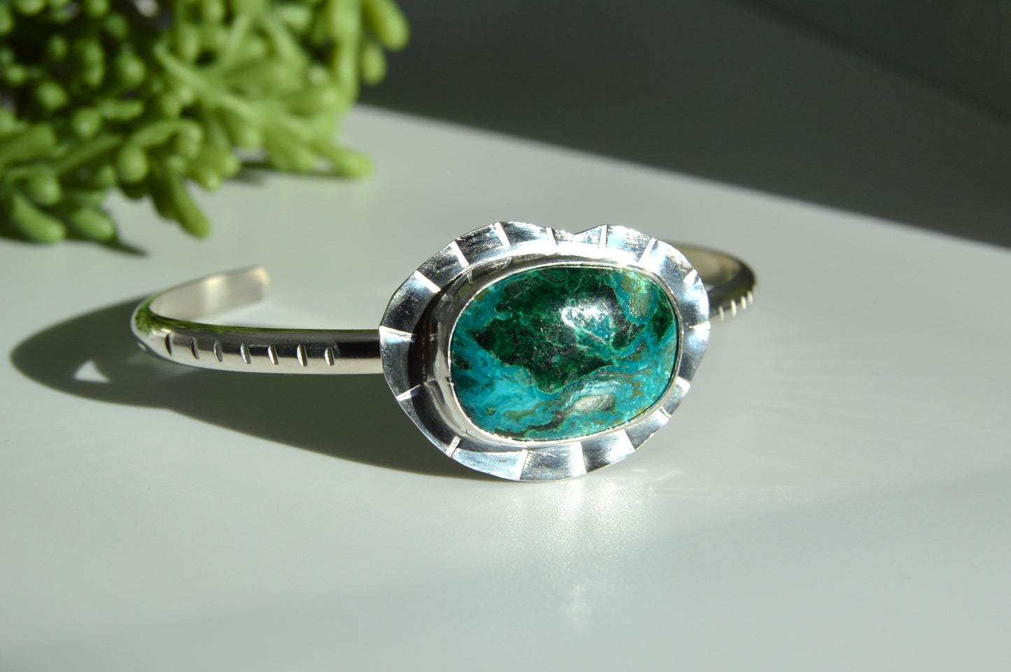 Chrysocolla Cuff Bracelet
