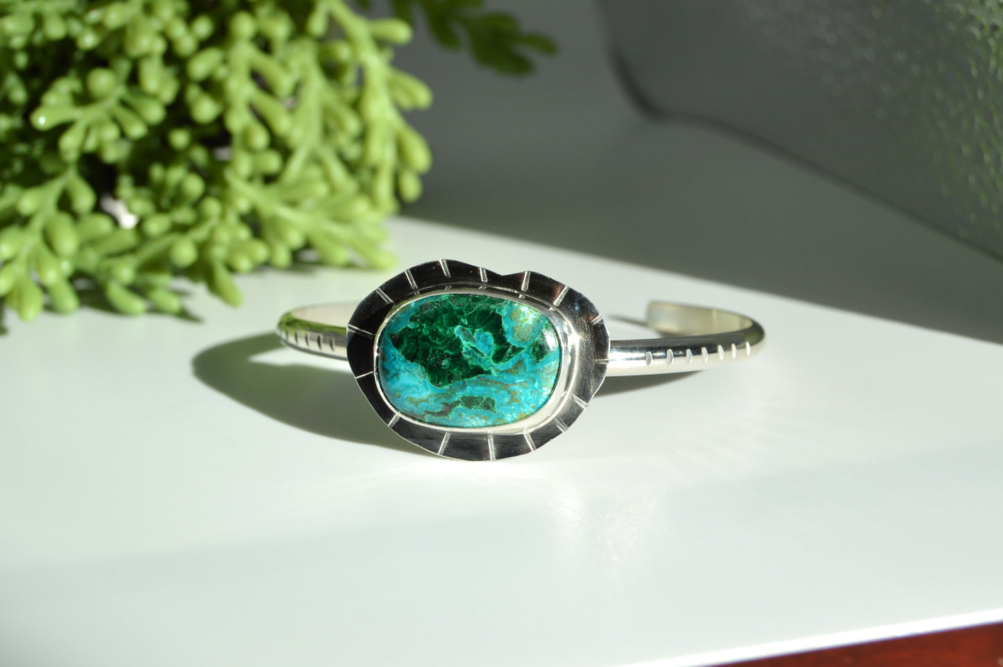 Chrysocolla Cuff Bracelet