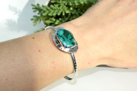 Chrysocolla Cuff Bracelet