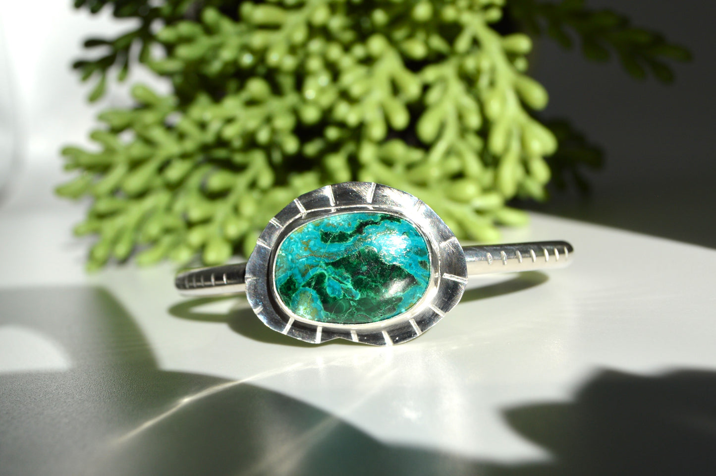 Chrysocolla Cuff Bracelet
