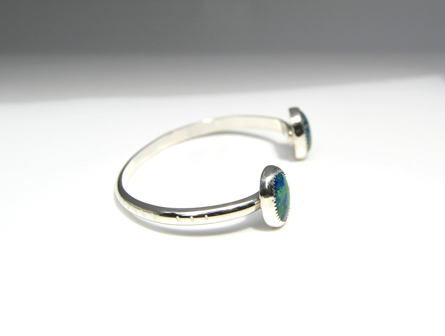 Double Chrysocolla Cuff Bracelet