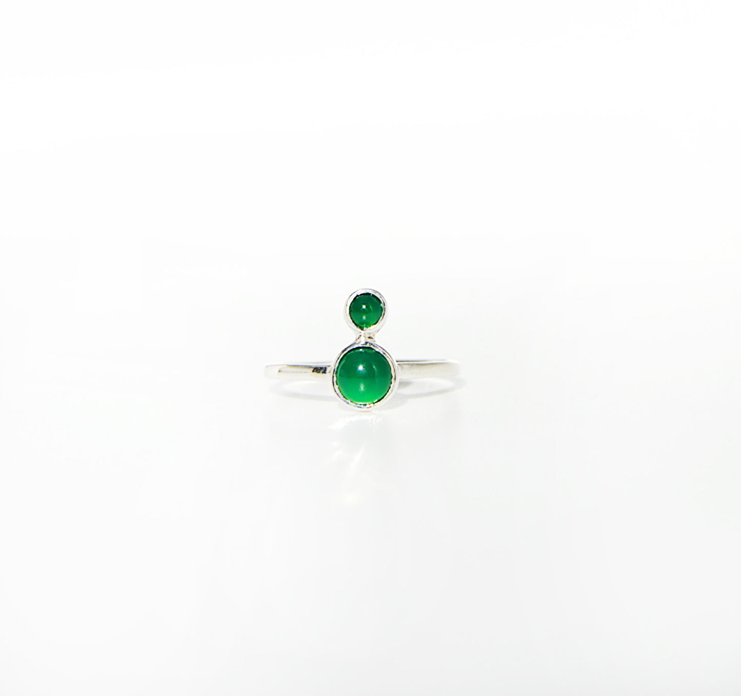 Green Onyx Double Stone Size 6