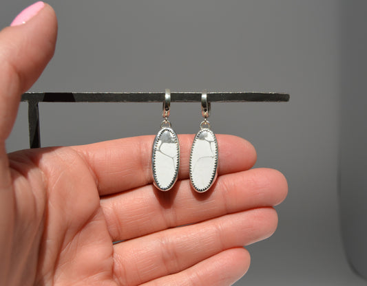 Howlite Dangle Earrings