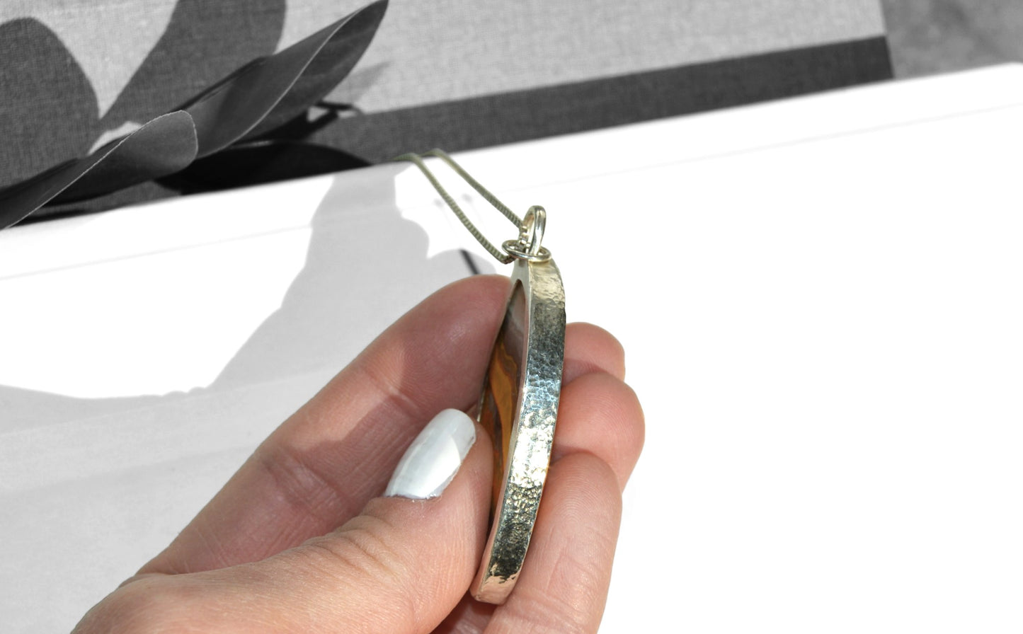 Jasper Pendant Necklace