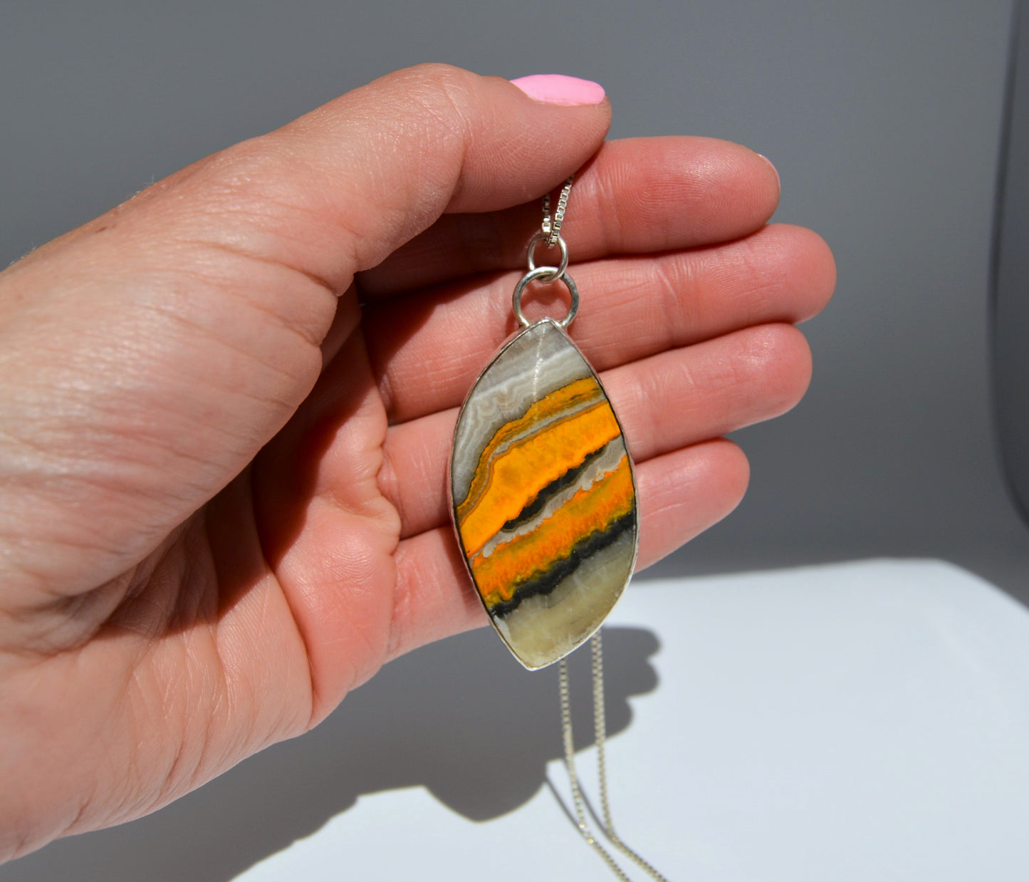 Jasper Pendant Necklace
