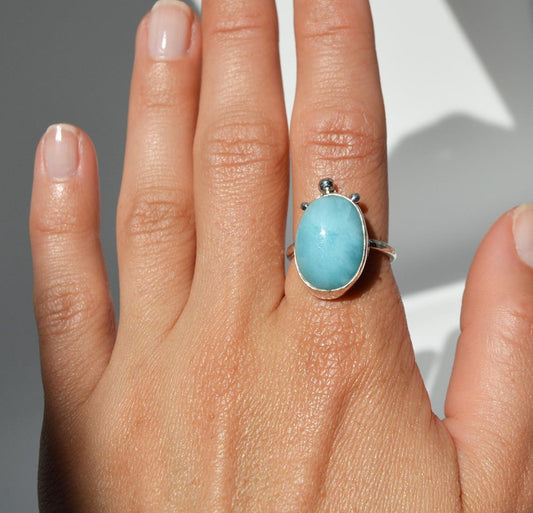 Larimar Ring Size 8