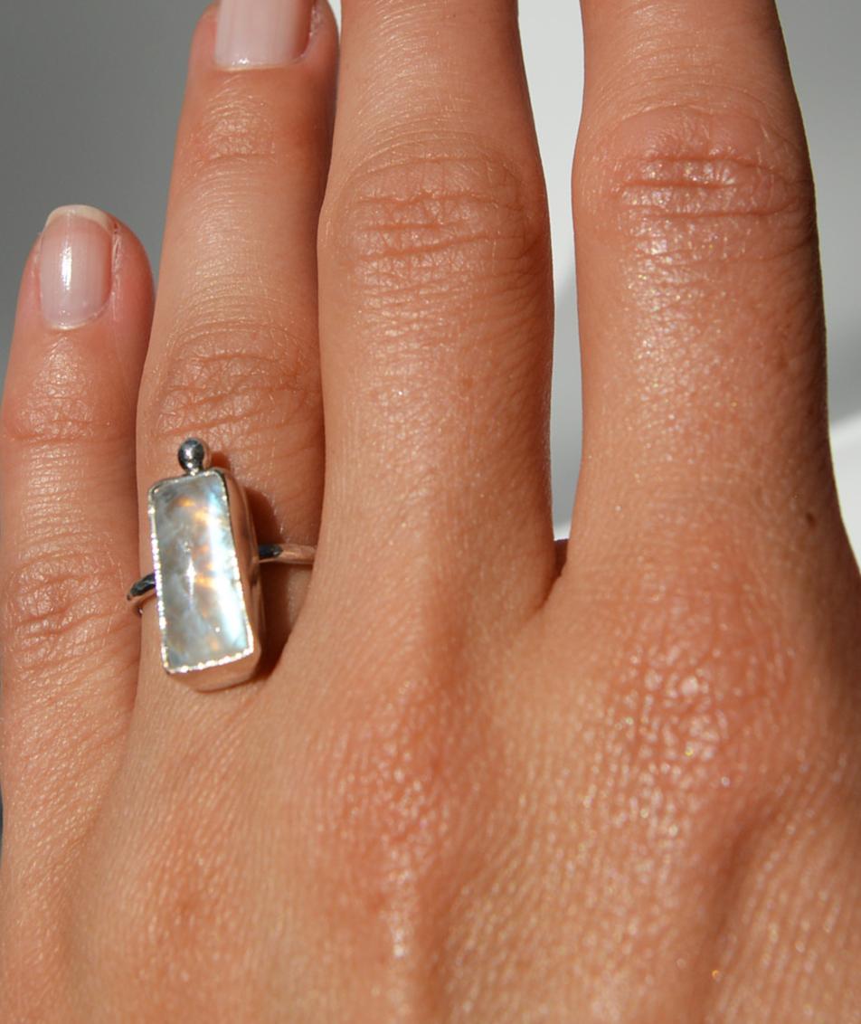 Moonstone Ring Size 6