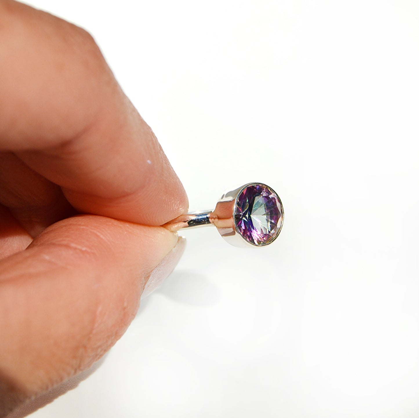 Mystic Topaz Round Grand Ring