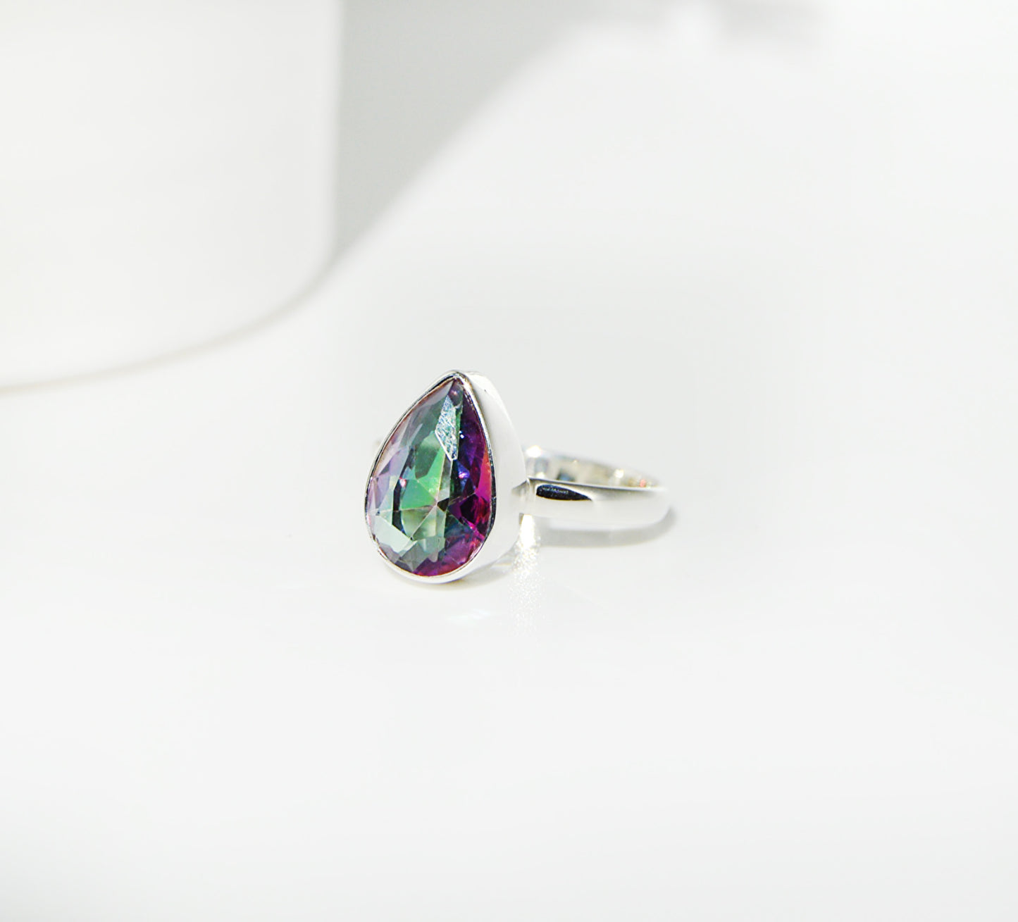 Mystic Topaz Pear Ring
