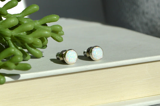 Opal Stud Earrings