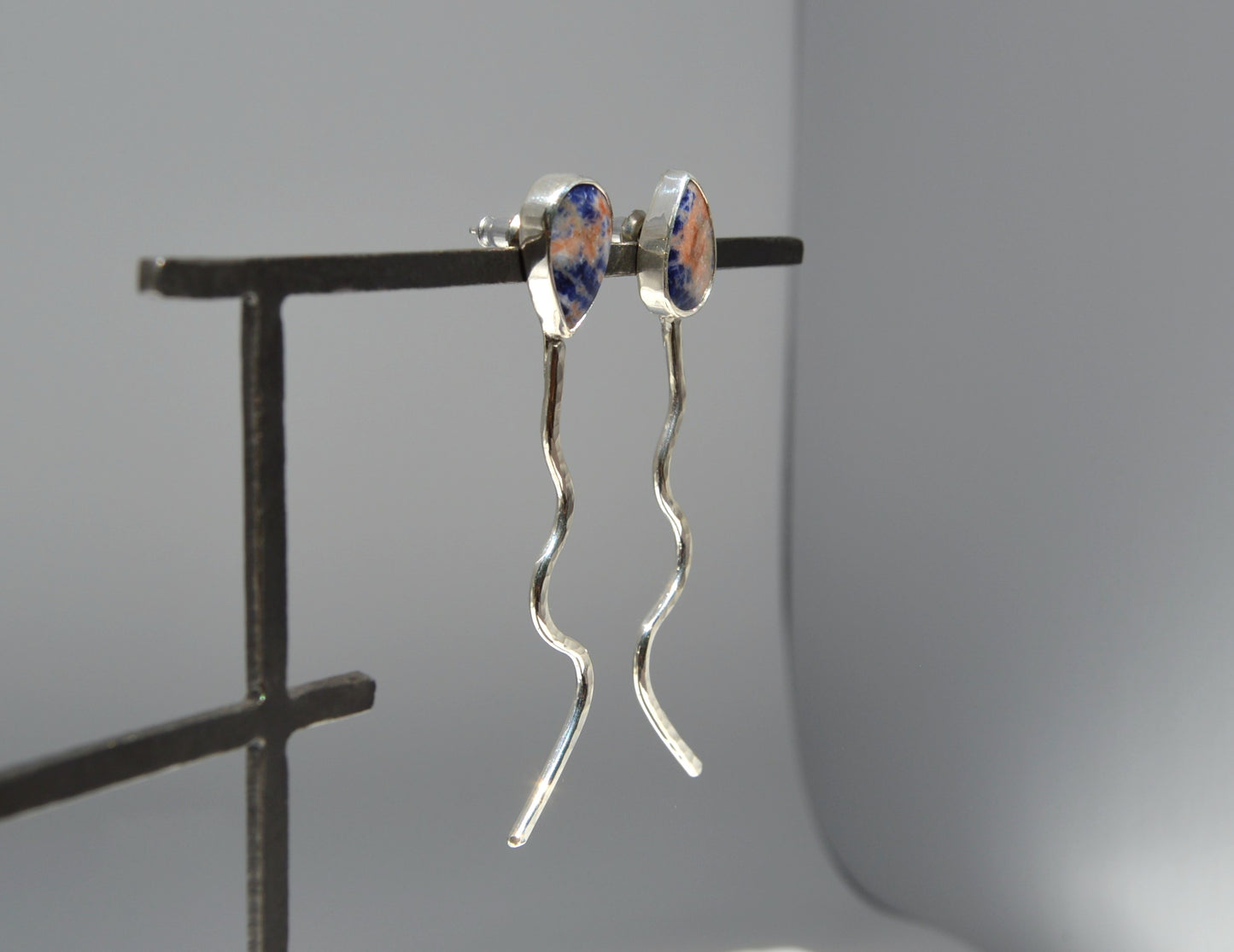 Orange Sodalite Earrings