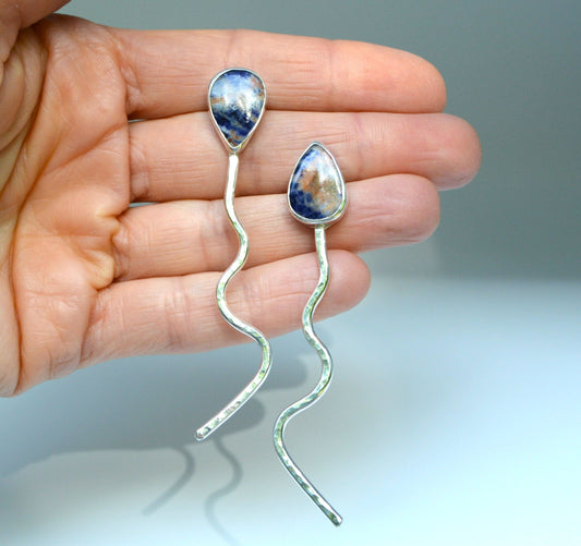 Orange Sodalite Earrings