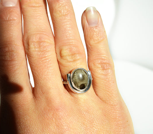 Petoskey Half Moon Ring Size 5.5