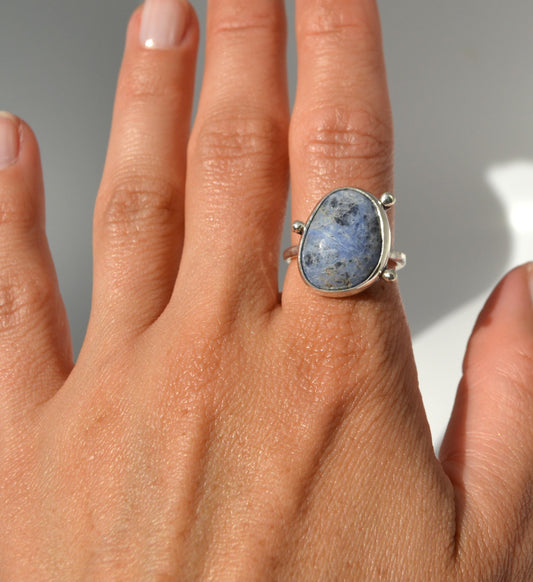 Purple Agate Ring Size 8.5