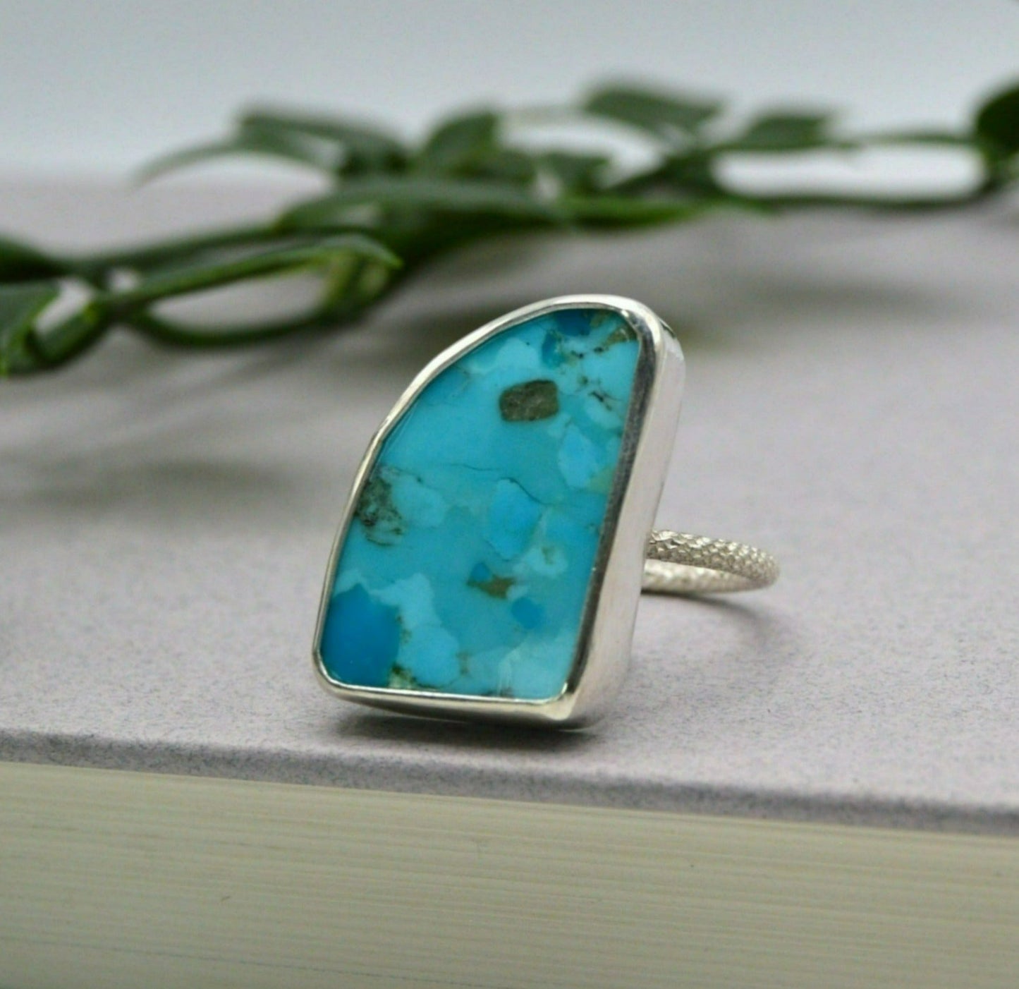 Turquoise Surf Ring Size 9.5