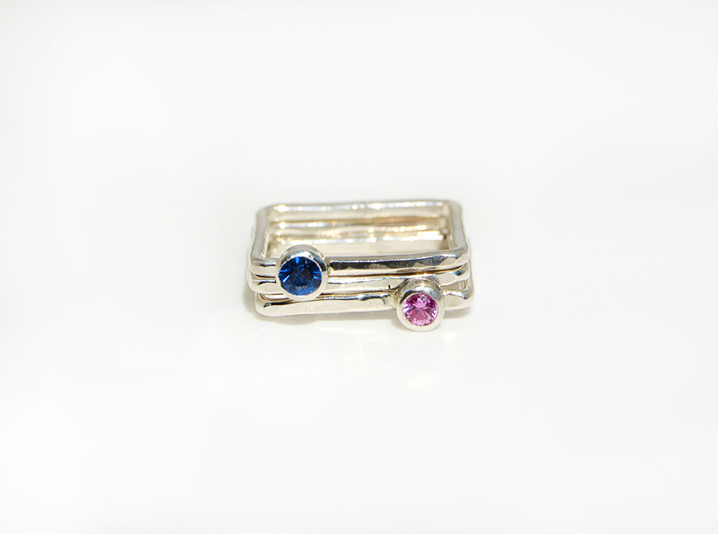 Blue Spinel Square Ring