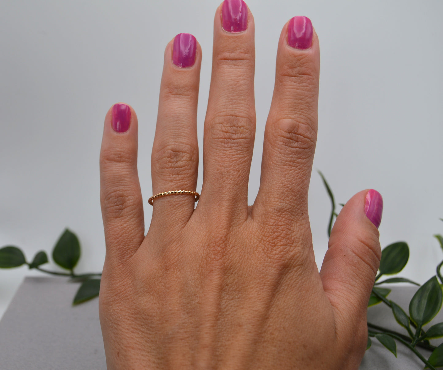 Stack Ring Rope in Gold or Silver