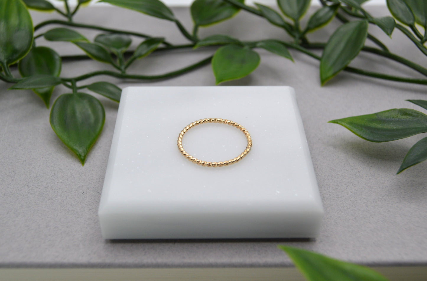 Stack Ring Rope in Gold or Silver