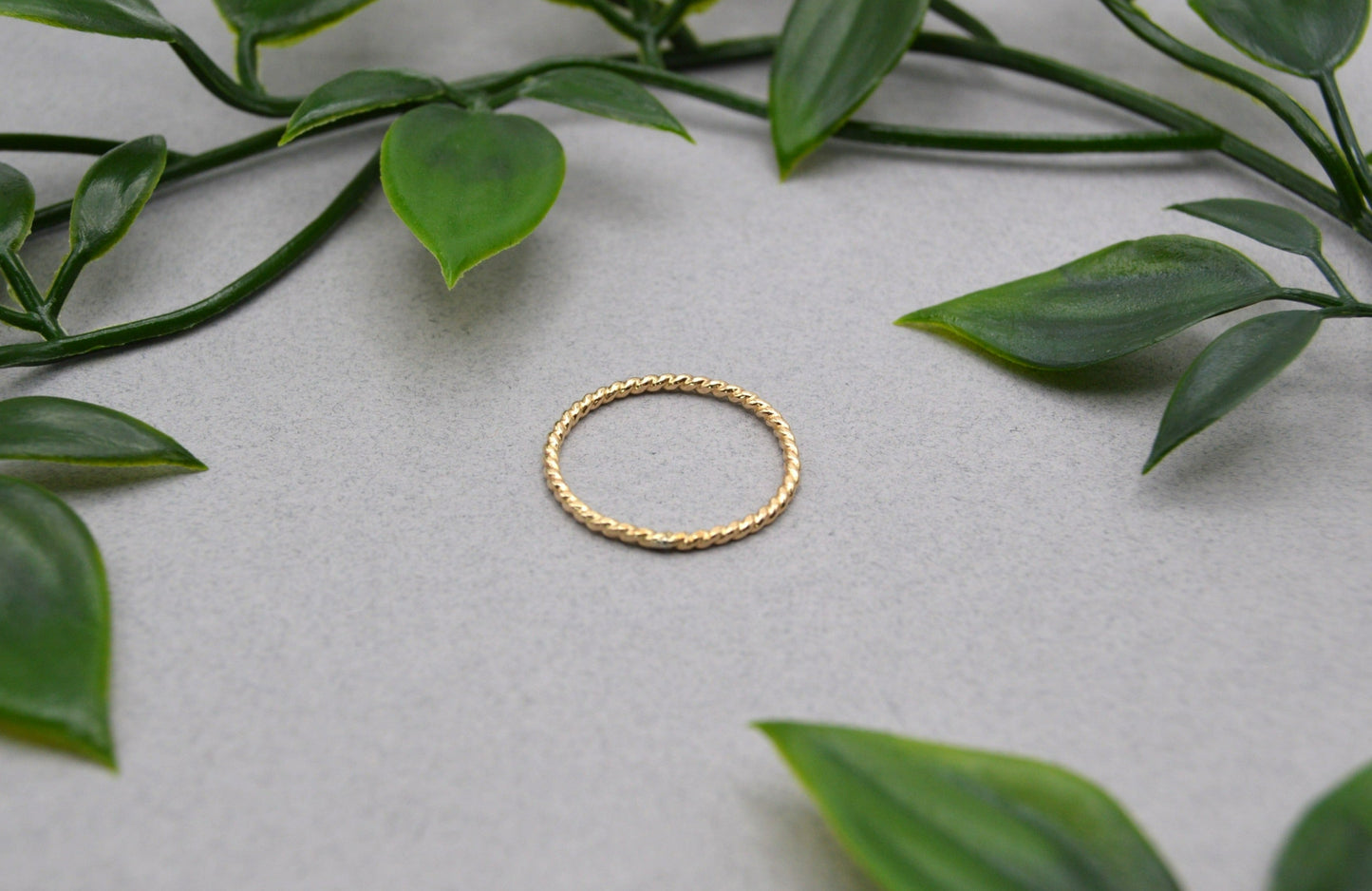 Stack Ring Rope in Gold or Silver