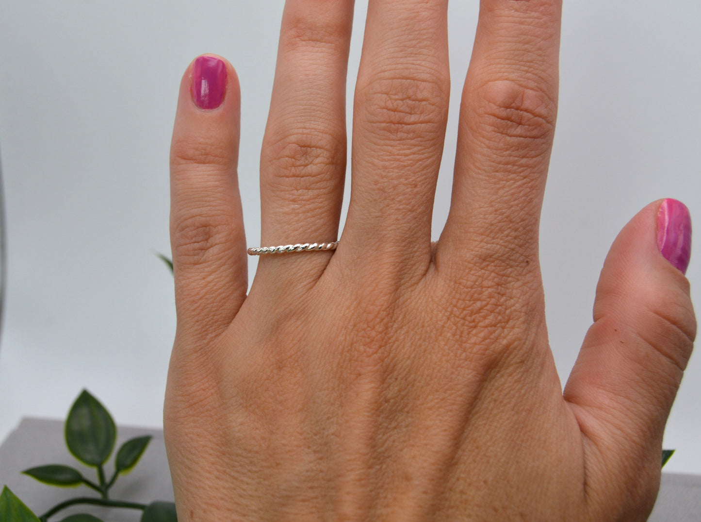 Stack Ring Rope in Gold or Silver