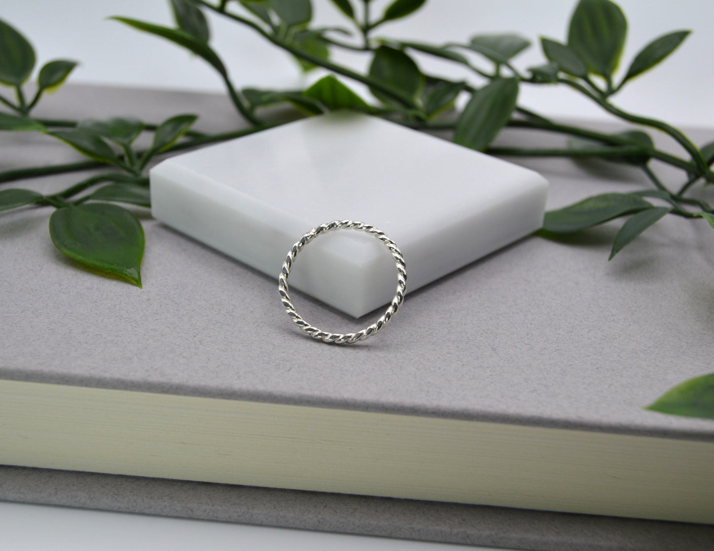 Stack Ring Rope in Gold or Silver