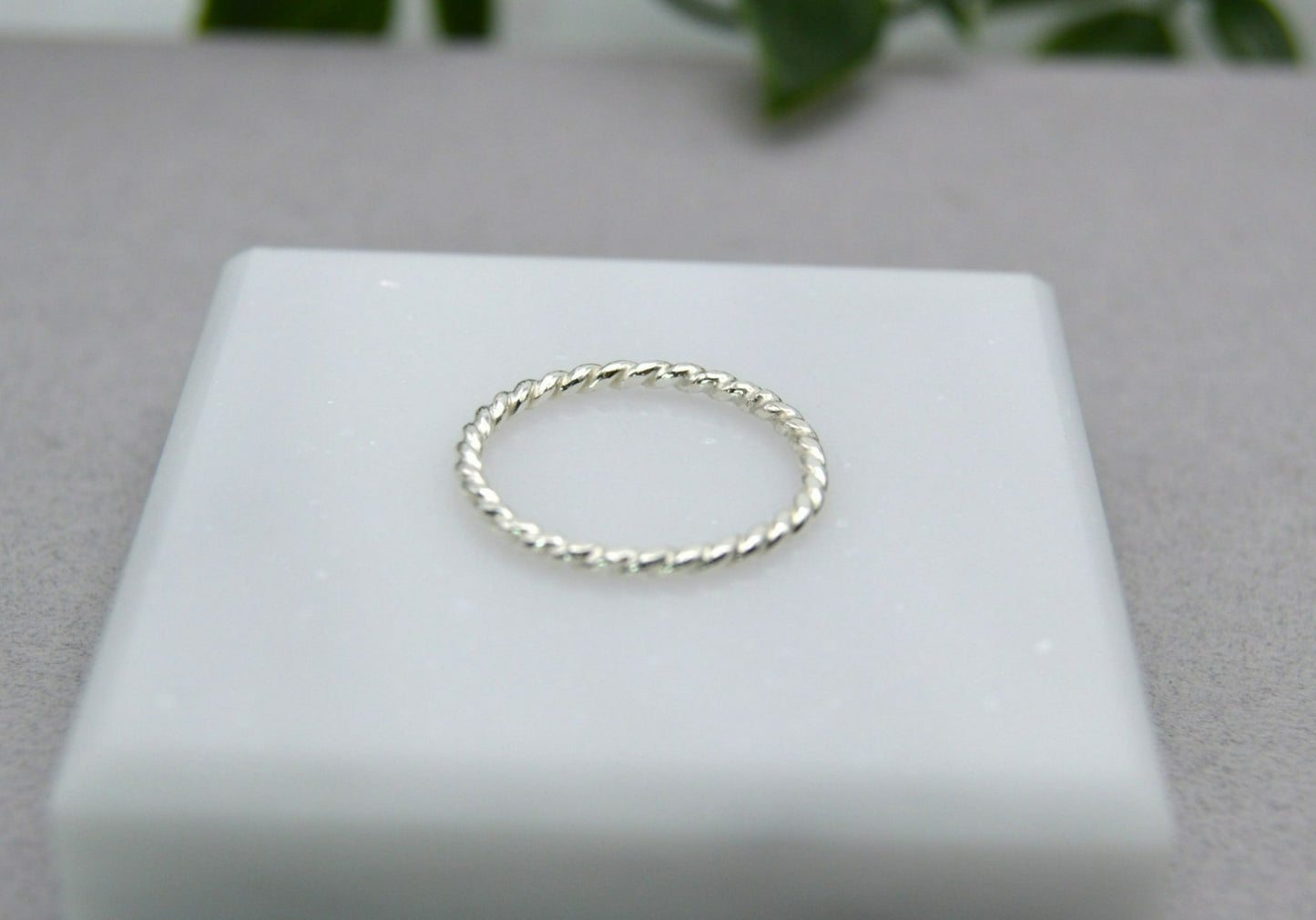 Stack Ring Rope in Gold or Silver