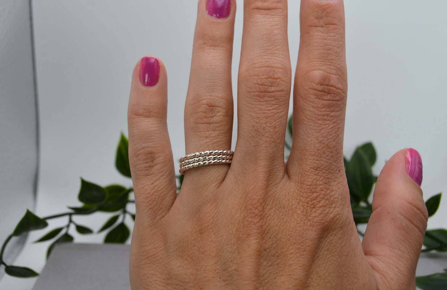 Stack Ring Rope in Gold or Silver