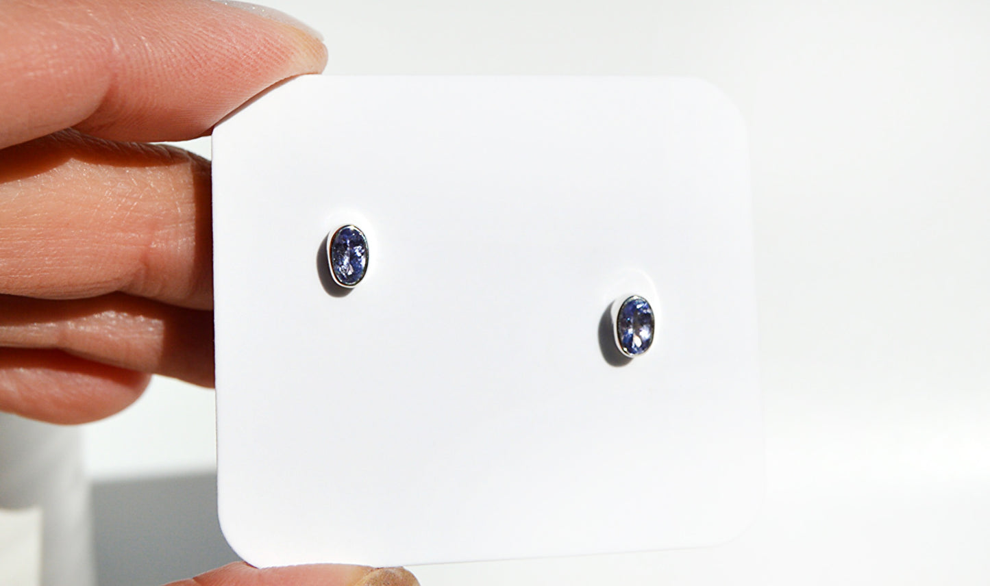 Tanzanite Oval Studs