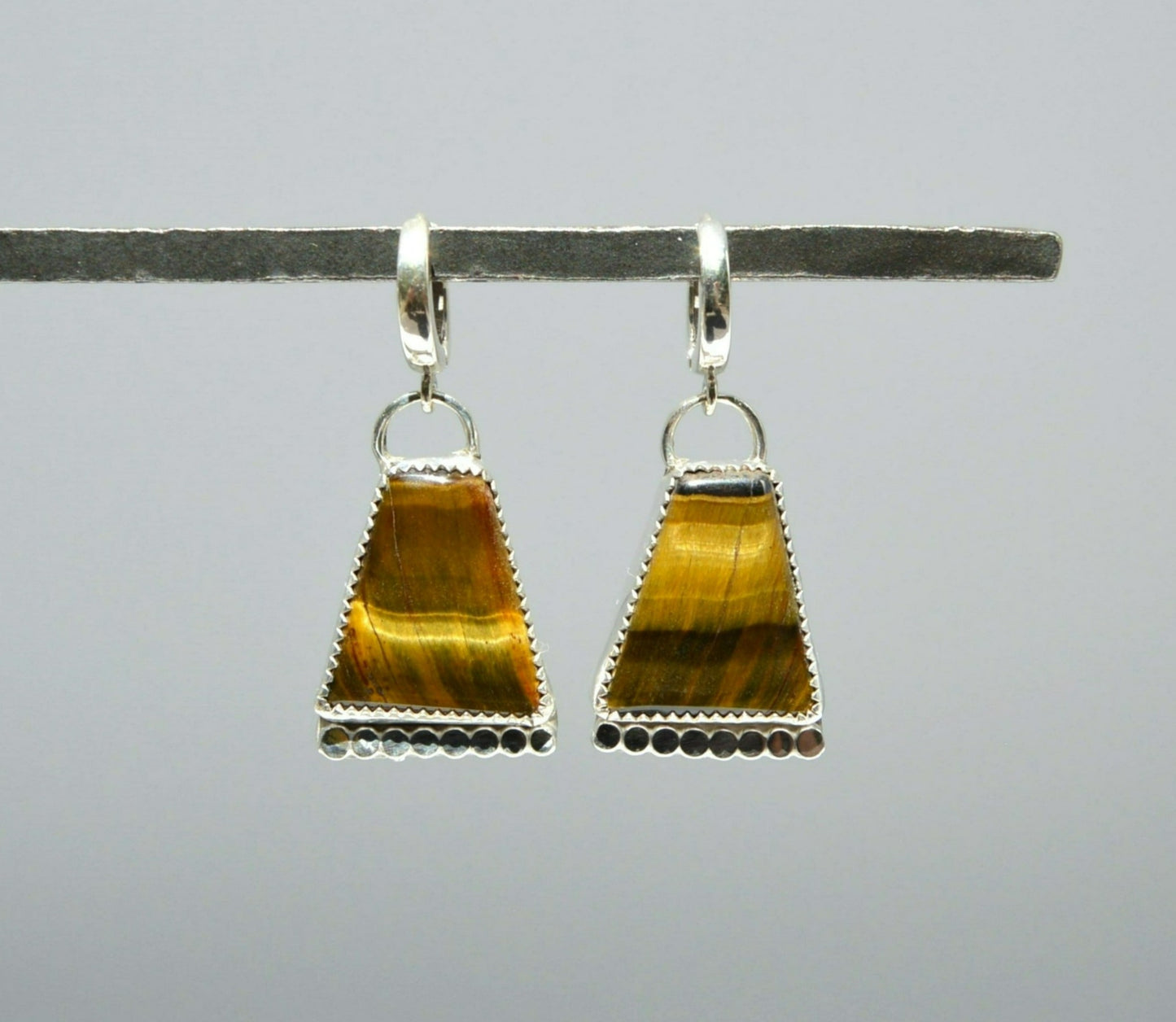 Tigers Eye Dangle Earrings