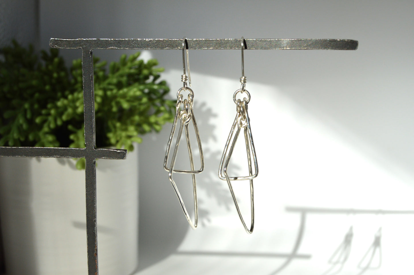 Triangle Sterling Silver Earrings