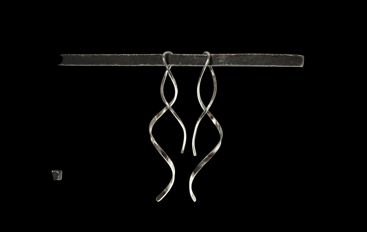 Twist Dangle Earrings in Gold or Silver