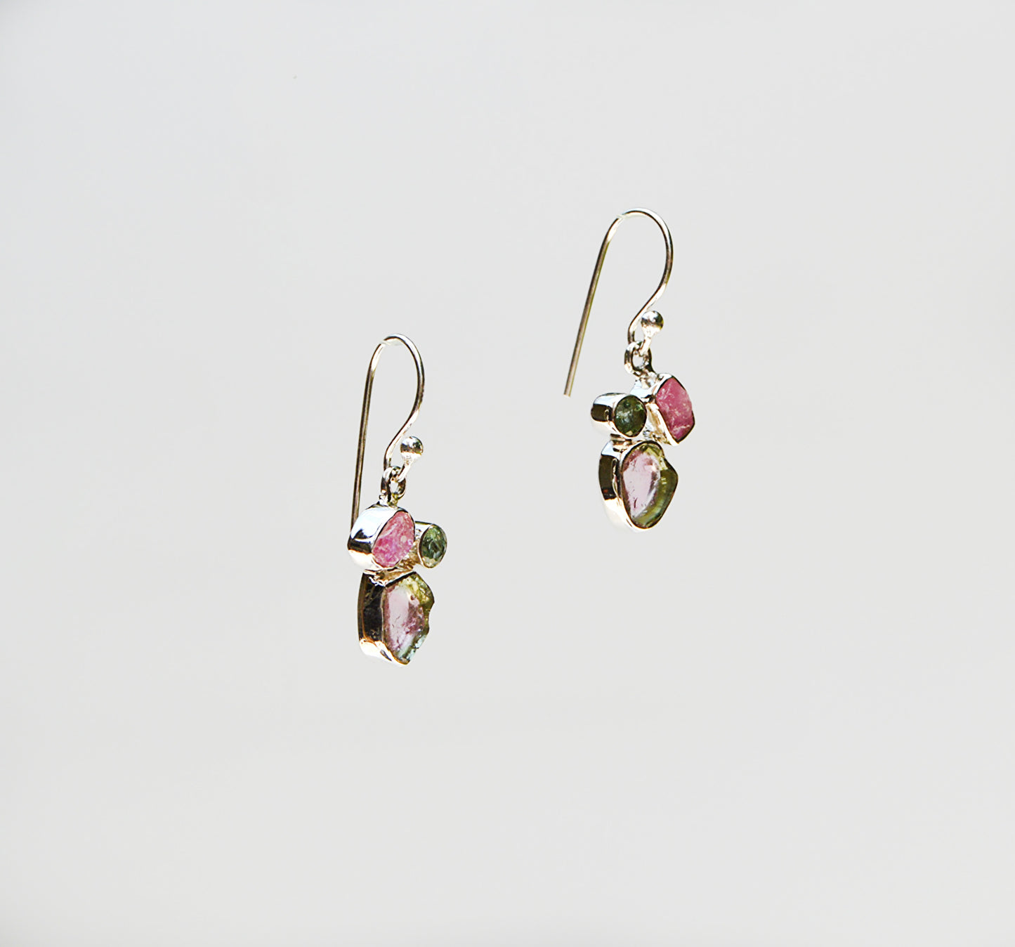 Watermelon Tourmaline Earrings