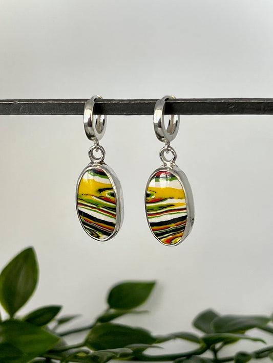 Bronco Fordite Drop Earrings